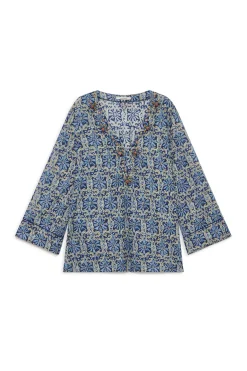 Maliparmi Chemises | CAFTAN FLOWER BATIK