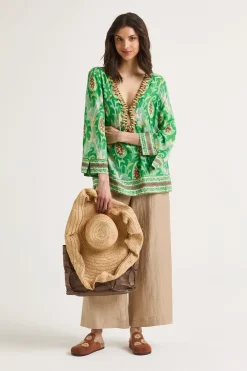 Maliparmi Chemises | CAFTAN MIRTLE PAISLEY