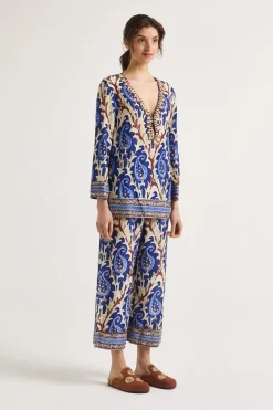 Maliparmi Chemises | CAFTAN MIRTLE PAISLEY