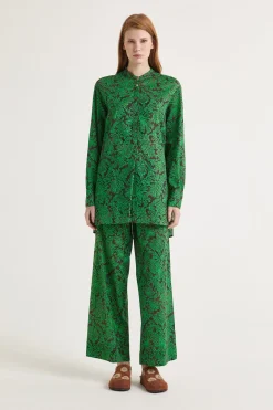 Maliparmi Chemises | CHEMISE CAFTAN MAGICAL FLOWER