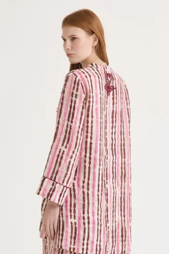 Maliparmi Chemises | CHEMISE CAFTAN WASHED STRIPES