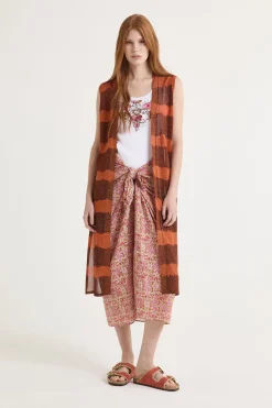 Maliparmi Gilet | GILET LUREX PRINT