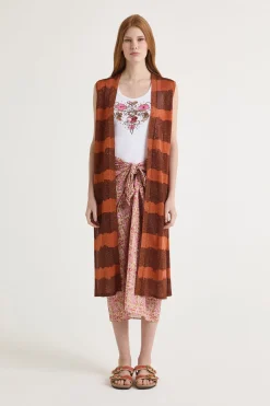 Maliparmi Gilet | GILET LUREX PRINT
