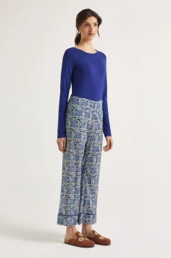 Maliparmi Pantalons | PANTALON FLOWER BATIK