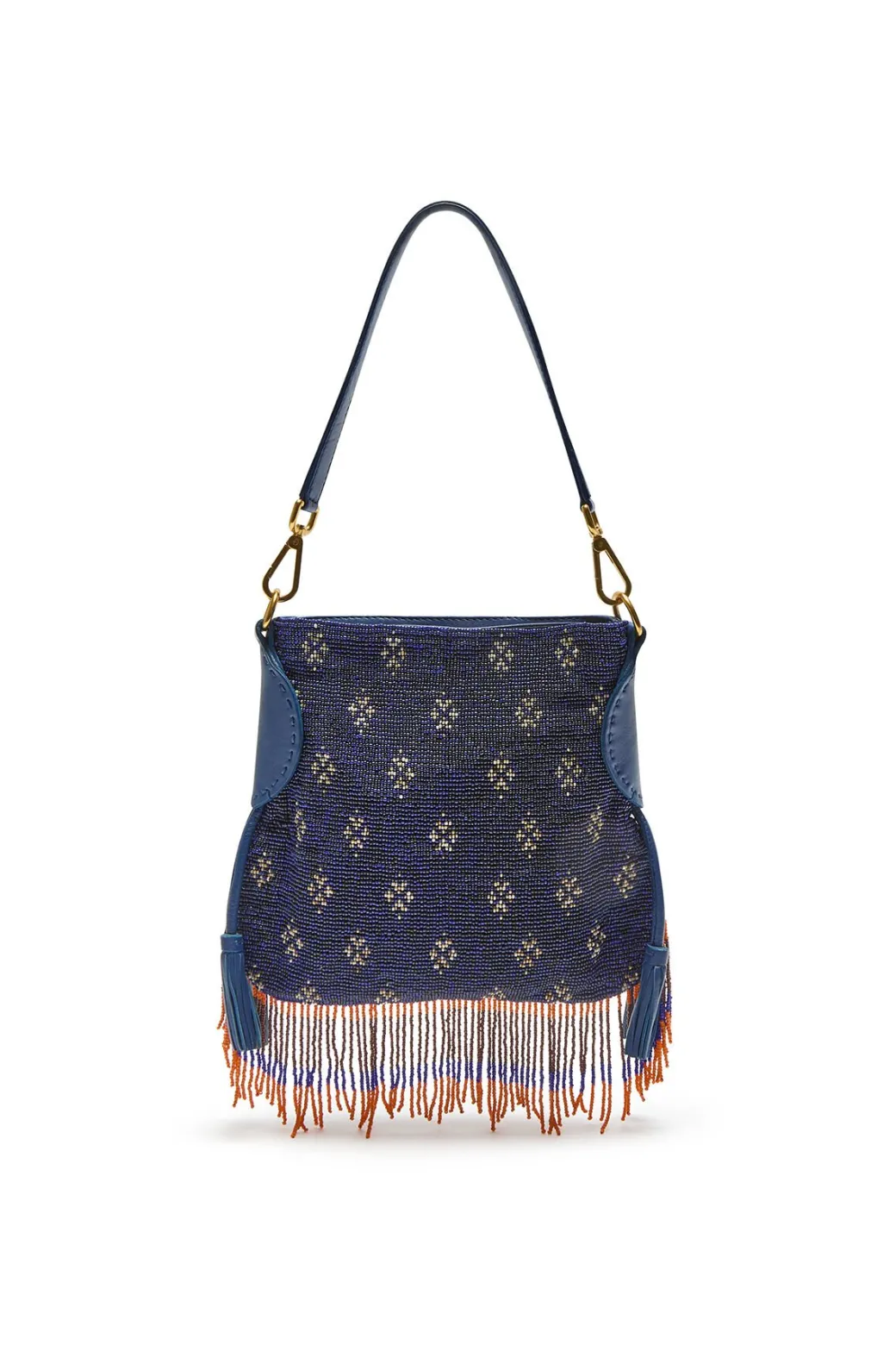 Maliparmi Jersey | Maliprecious | PETIT SAC PORTÉ ÉPAULE LEATHER & BEADS