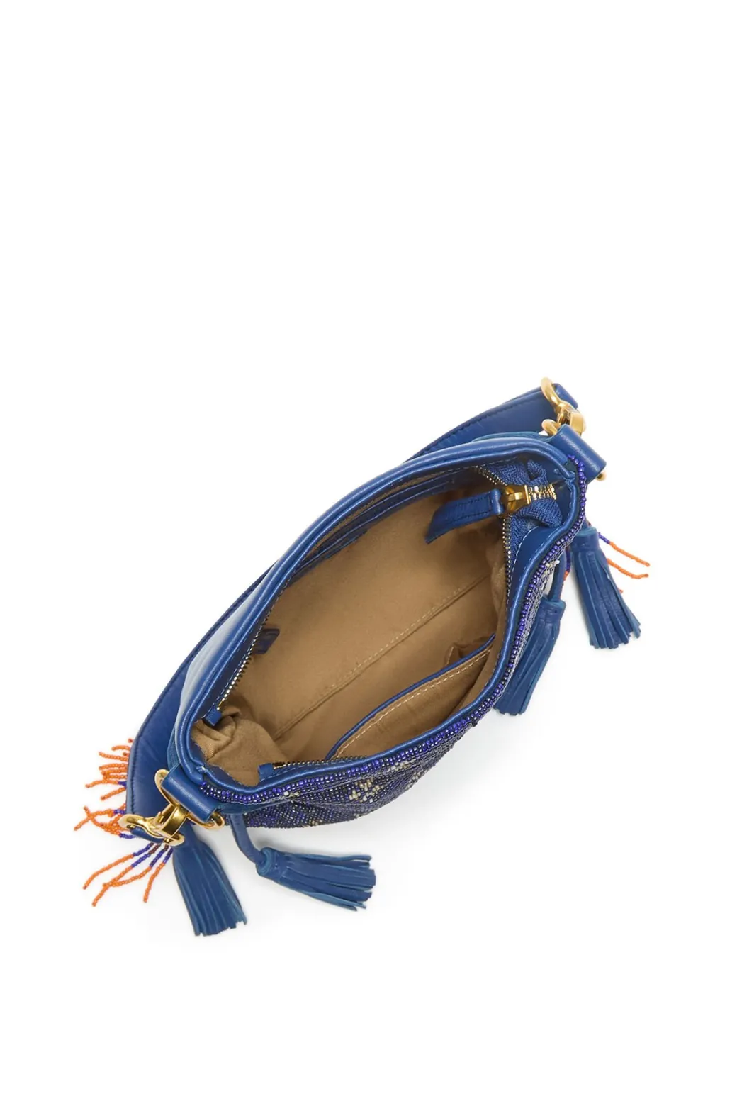 Maliparmi Jersey | Maliprecious | PETIT SAC PORTÉ ÉPAULE LEATHER & BEADS