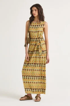 Maliparmi Robes | ROBE GEOMETRIC MIMOSA