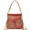 Maliparmi Sacs Shopping | SAC PORTÉ ÉPAULE MOYEN LEATHER & RAFFIA