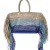 Maliparmi Sacs Shopping | SAC SHOPPING HUES & FRINGE RAFFIA