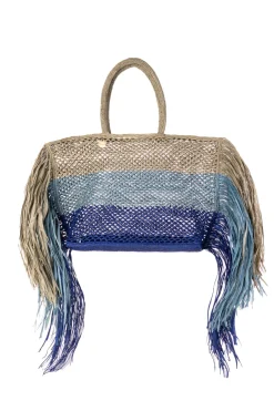 Maliparmi Sacs Shopping | SAC SHOPPING HUES & FRINGE RAFFIA