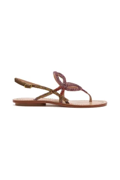 Maliparmi Sandales À Talons Bas | SANDALE CAPRI CUT SHADED EMBROIDERY