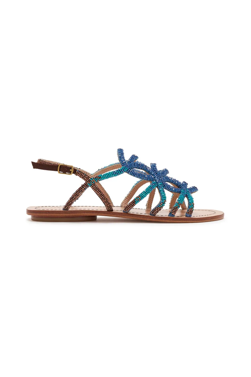 Maliparmi Sandales À Talons Bas | SANDALE CAPRI CUT SHADED EMBROIDERY