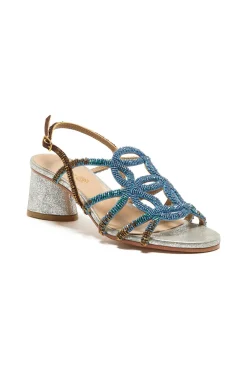 Maliparmi Sandales À Talons Moyens | SANDALE CUT SHADED EMBROIDERY