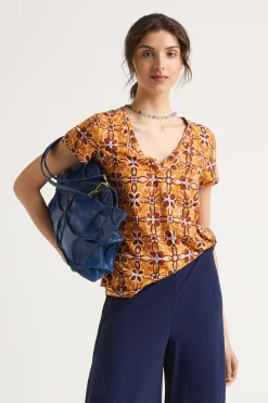 Maliparmi T-Shirts Et Tops | T-SHIRT CALEIDO FLOWER