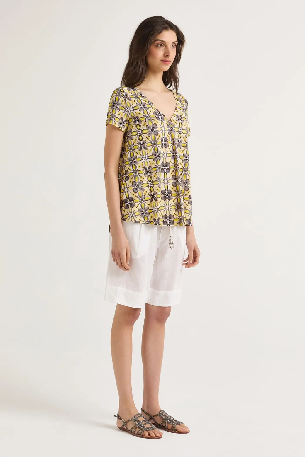 Maliparmi T-Shirts Et Tops | T-SHIRT CALEIDO FLOWER