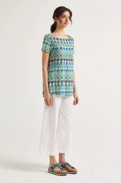 Maliparmi T-Shirts Et Tops | T-SHIRT GEOMETRIC MIMOSA